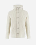 Herno CARDIGAN IN COBÂ STITCH WOOL Cream MC000150U700161010