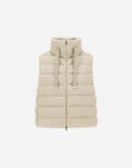 Herno VEST IN SHINY RIBBED KNIT Chantilly PI0034DNW126801985