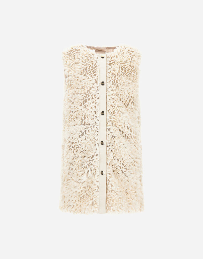 Herno VEST IN FRU FRU GEORGETTE Natural GI000097G127831100