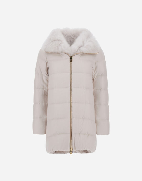 Herno A-SHAPE JACKET IN CASHMERE AND SILK Chantilly PI002181D380871985