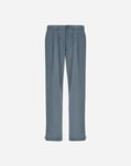 Herno RESORT LIGHT STRETCH NYLON TROUSERS Midnight Teal PT00002UR12431SZ9123