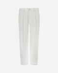 Herno COTTON FEEL TROUSERS WITH DRAWSTRING Natural PT000091U125311100
