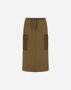 Herno COTTON FEEL AND NYLON CHAMONIX SKIRT Military GN000067D125317740