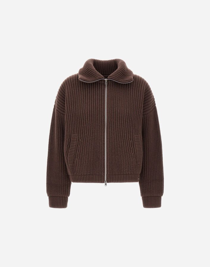 Herno RESORT CARDIGAN IN INFINITY Dark Chocolate MC00034DR702218810