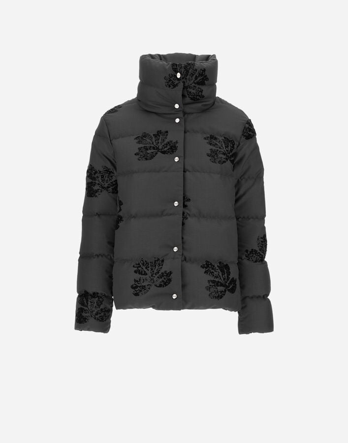 Herno EMBROIDERED FLANNEL JACKET Iron PI002178D127709487