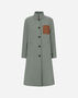 Herno LUXURY WOOL HIGH-NECK COAT Sage GC000506D333137206