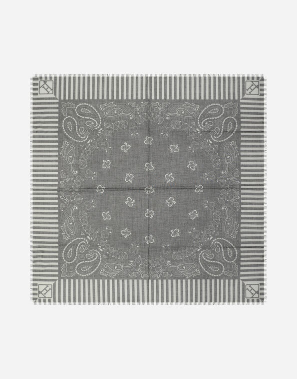 Herno SCARF IN PAISLEY PRINT COTTON Light Military FOU00001U133257730