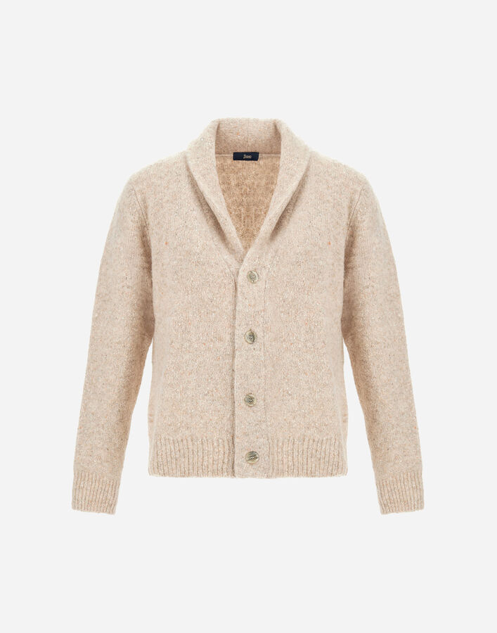 Herno CARDIGAN IN MELANGE WOOL&nbsp;BLEND Chantilly MC000204U702951985