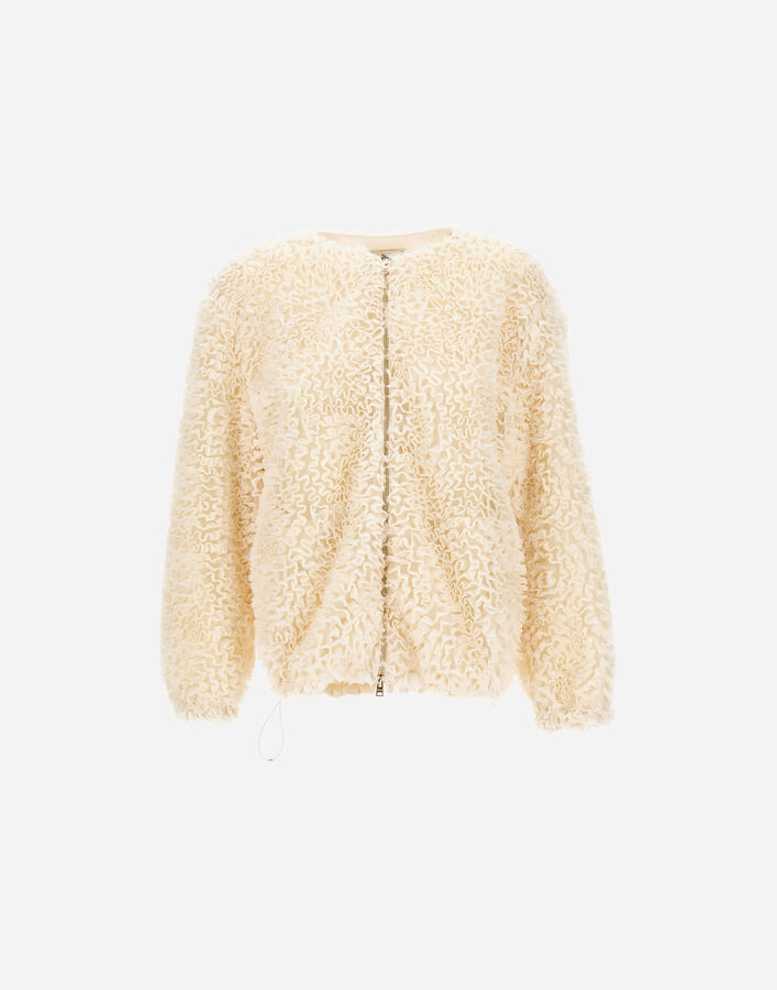 Herno JACKET IN FRU FRU GEORGETTE Natural GC000553D127831100