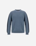 Herno RESORT SWEATER IN CARDED PURE WOOL Midnight Teal MG00037UR702209123