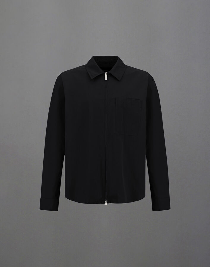 Herno LAMINAR SHACKET IN TECH-COTTON TWILL Black CM00012UL132859300