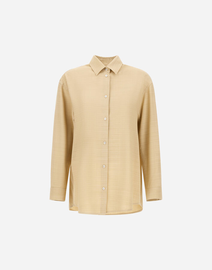 Herno SHIRT IN TEXTURED VISCOSE Sand CM000039D128762000