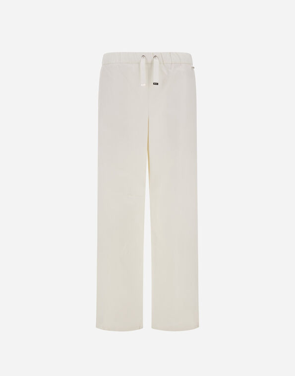 Herno RESORT TROUSERS IN COTTON FEEL WITH DRAWSTRING Natural PT00051DR125311100