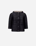Herno REVERSIBLE CAPE NYLON ULTRALIGHT Black/Grey PI0769D12017Z9394