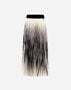 Herno GONNA IN SHADES OF PLISSÉ Black/Grey GN000060D127249394