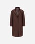 Herno RESORT FELTED WOOL AND NYLON ULTRALIGHT COAT Dark Chocolate PI00153DR333728810