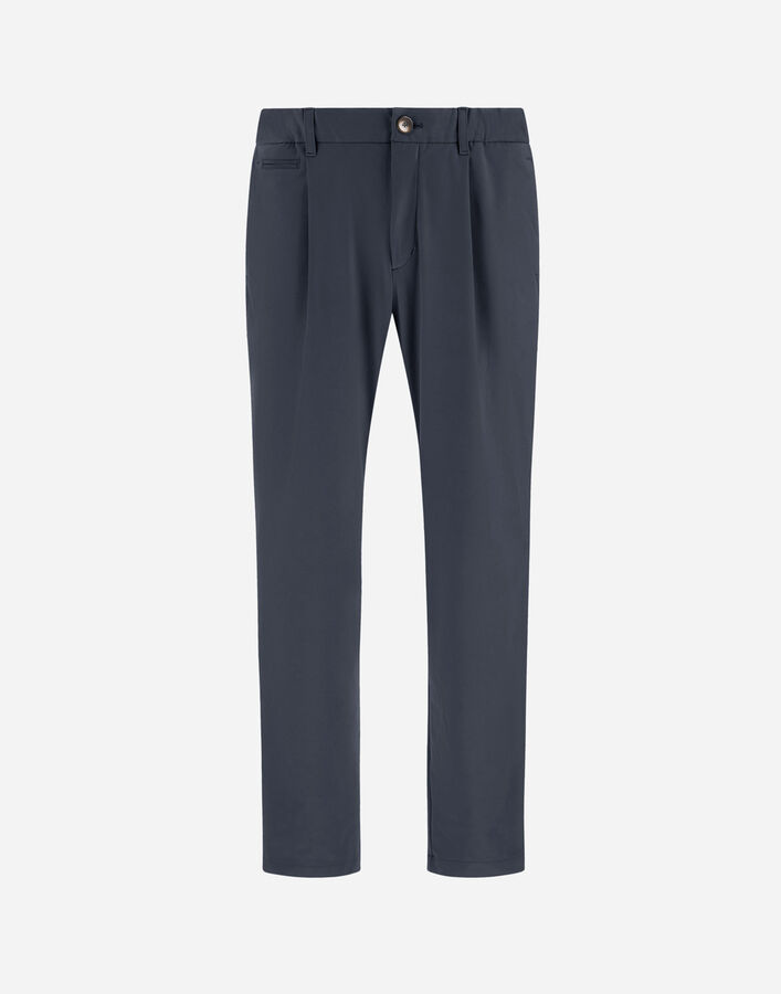 Herno TROUSERS IN SUEDE EFFECT AND CHANGING NYLON Resort Blue PT0002UNW124549209