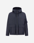 Herno DENIM-EFFECT COTTON JACKET Navy Blue GI000535U132679200