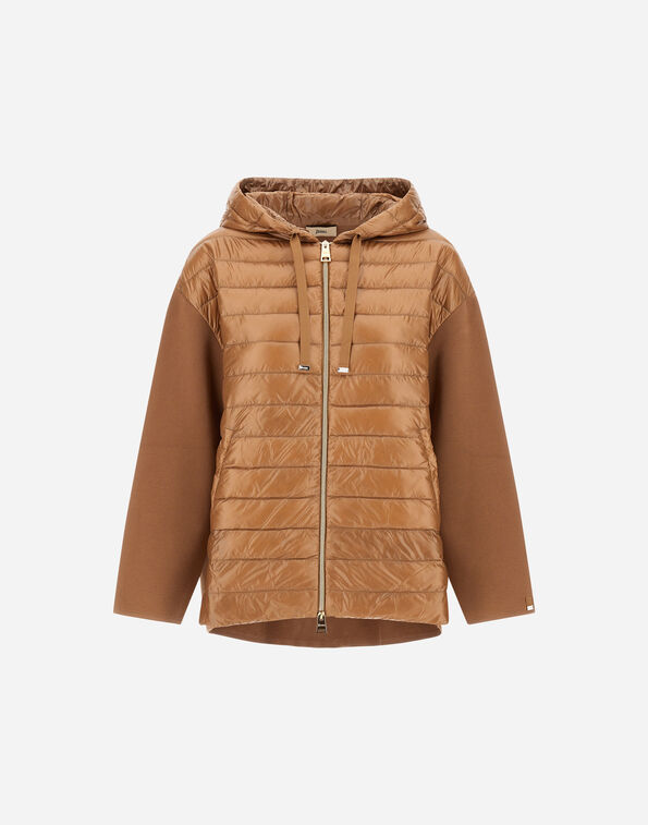 Herno HOODED JACKET IN PURE COTTON AND NYLON ULTRALIGHT Camel MP000156D720982157