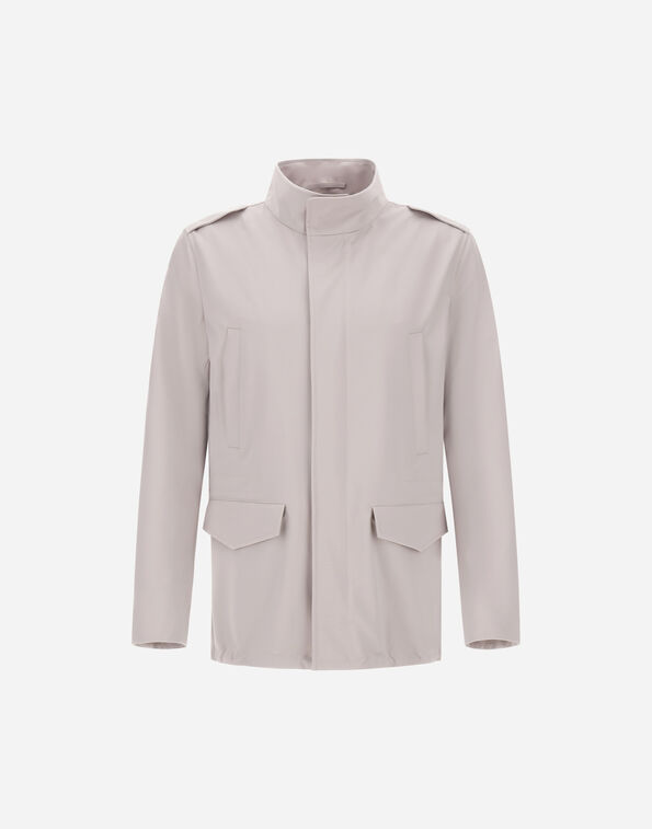Herno FIELD JACKET IN LIGHT WOOLEN EFFECT Grey Pearl FI000146U127859403